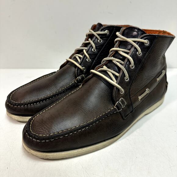 VERY GOOD Rancourt & Co. x Polo Ralph Lauren Chukka Boot Boat Shoe Boot USA 11.5 - Picture 1 of 11